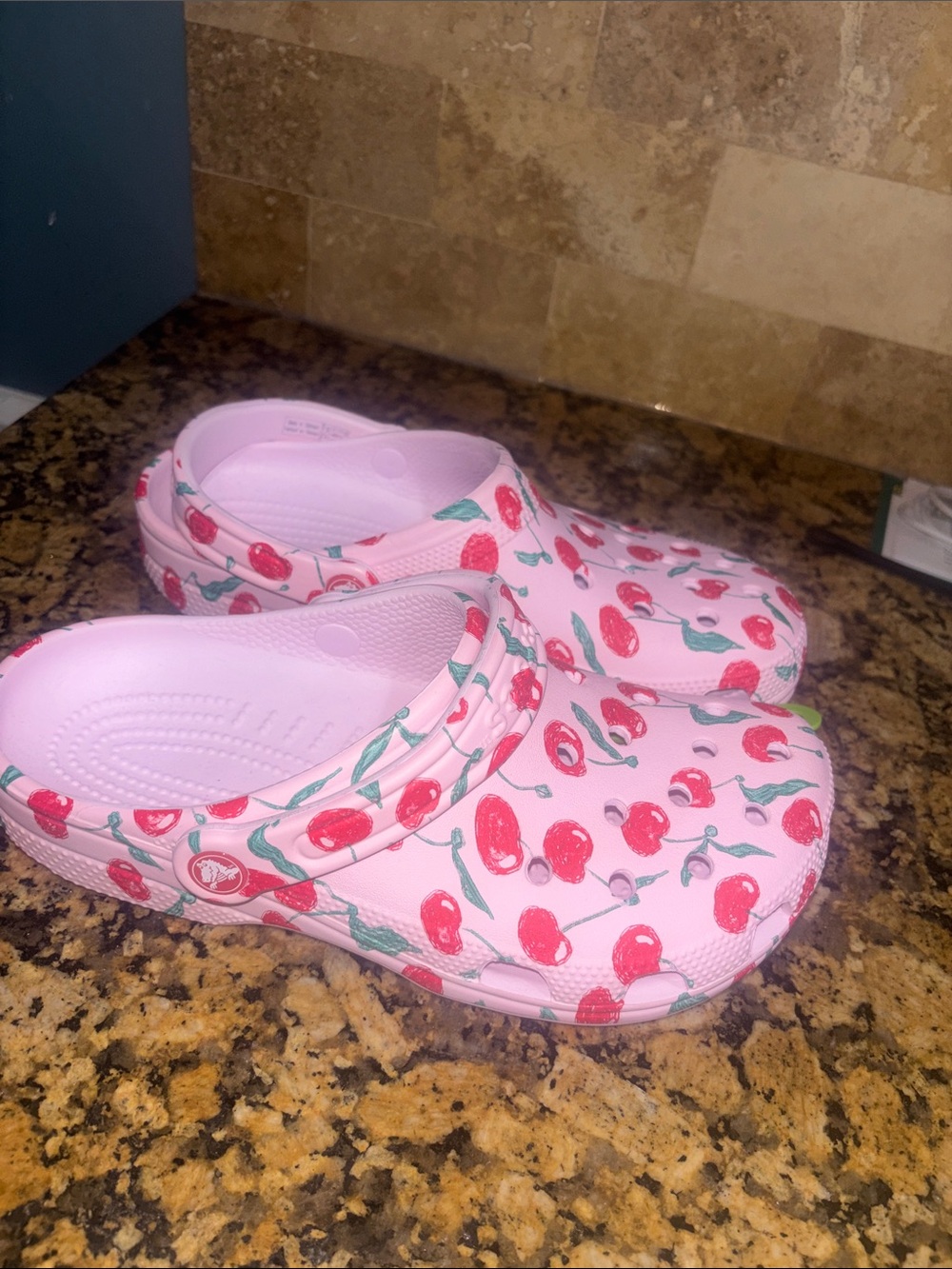 Cherry crocs size 9 women’s NWT